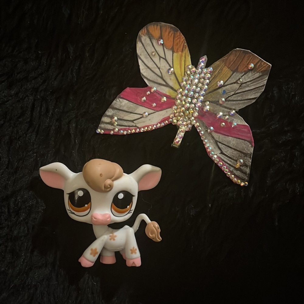 LPS Weeble Wobbler Cow Toy - Picture 10 of 16
